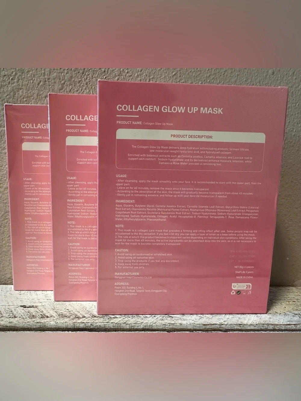 Collagen Glow Up Mask bundle - NIP